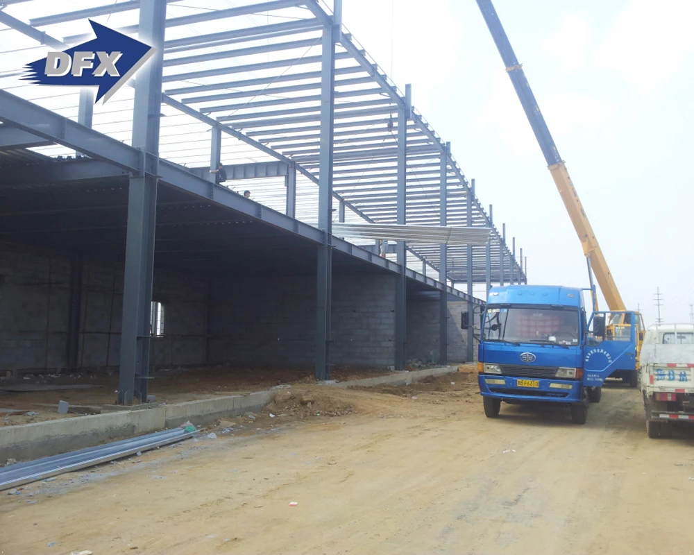 Steel Frame Construction Pole Barn Prefabricated Warehouse Metal Building Structure Shed Workshop