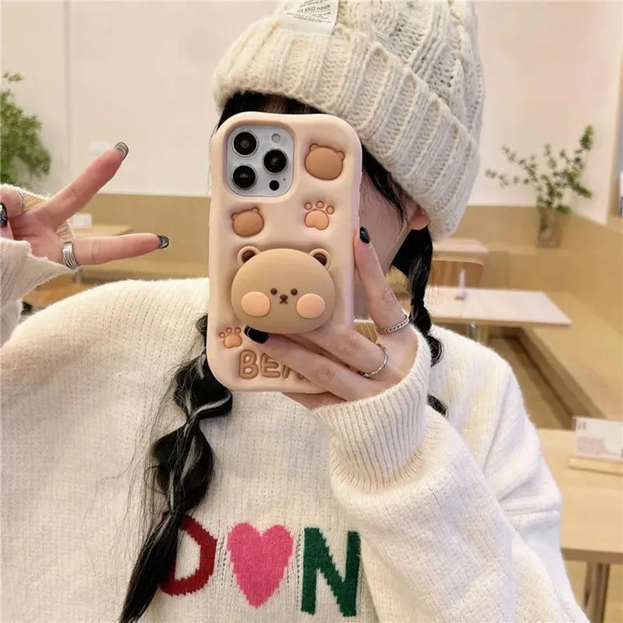 Cute Characters Drop-Proof Silicon Mobile Phone Case For Infinix Hot 40 Back Cover For Iphone Tecno Samsung Itel