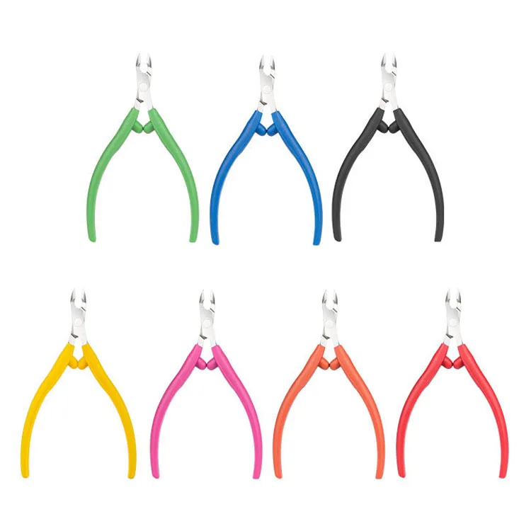 Новые популярные кусачки для ногтей из нержавеющей стали с силиконовой ручкой, лучший продавец для обрезки кутикулы