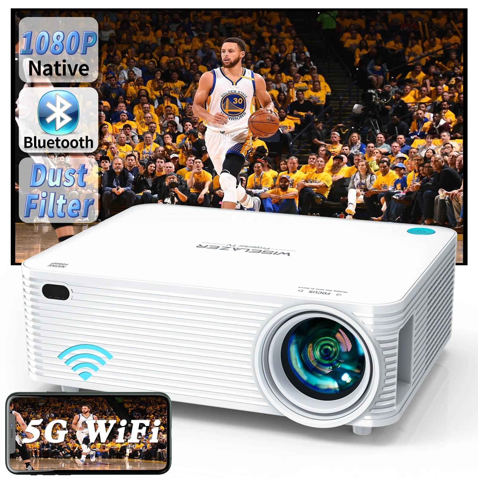 Hot Mini 4K  Short Throw Portable Wanbo A30 Projector OEM/ODM HD Projector FHD 3D Home cinema USB Projector