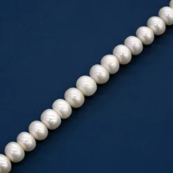 Pearl Wholesale Supplier 11-12MM Natural Freshwater Pearls White Potato Lustor AAA Rating Perforated Loose Pearls For Jewelry