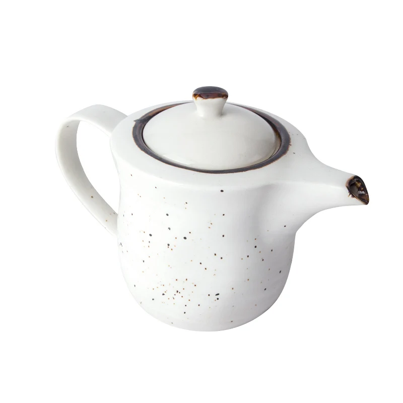 Restaurant White Ceramic Pots Wholesale Turkish Coffee Pot~