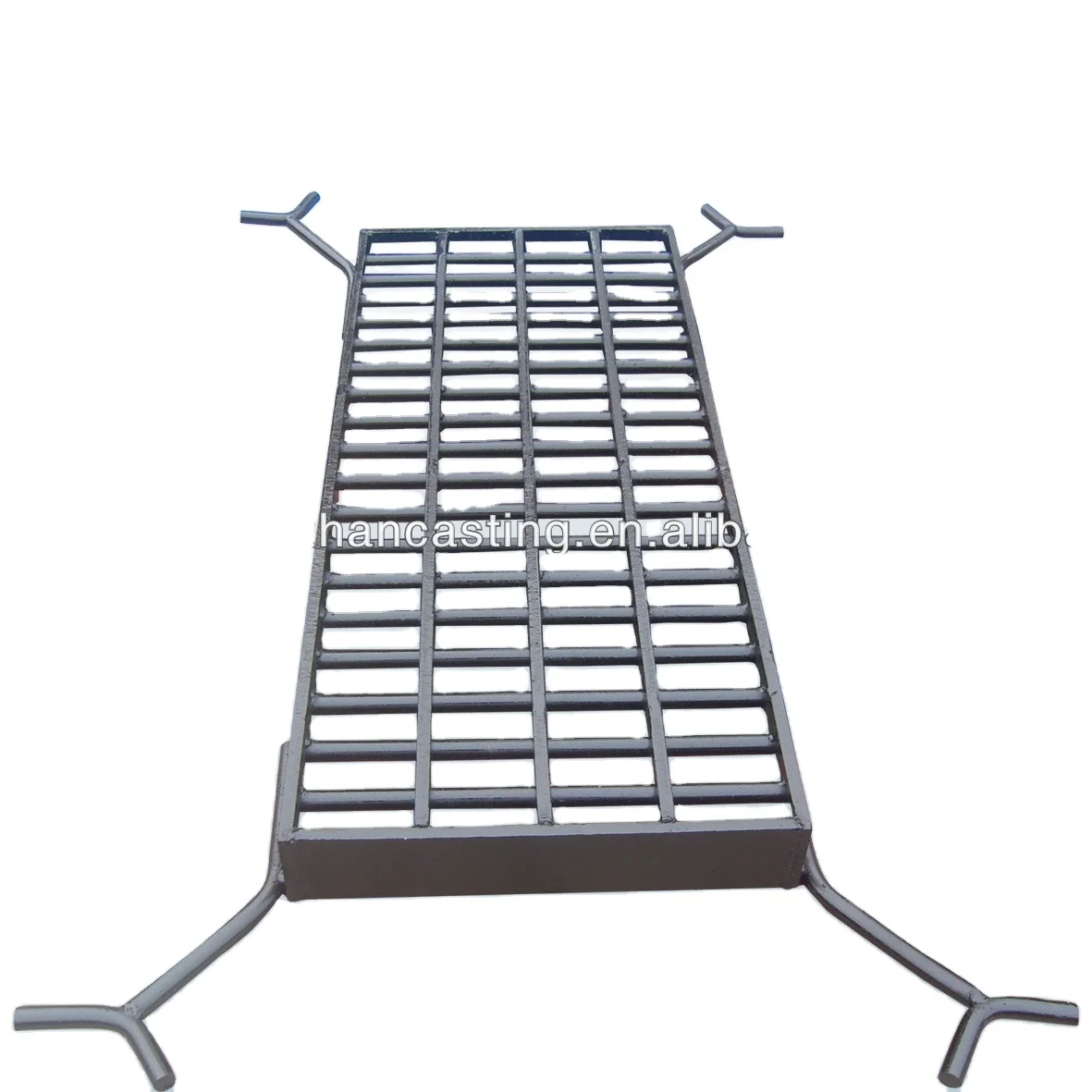 EN124 E600 Heavy Duty Ductile Iron Gully Grates with frame