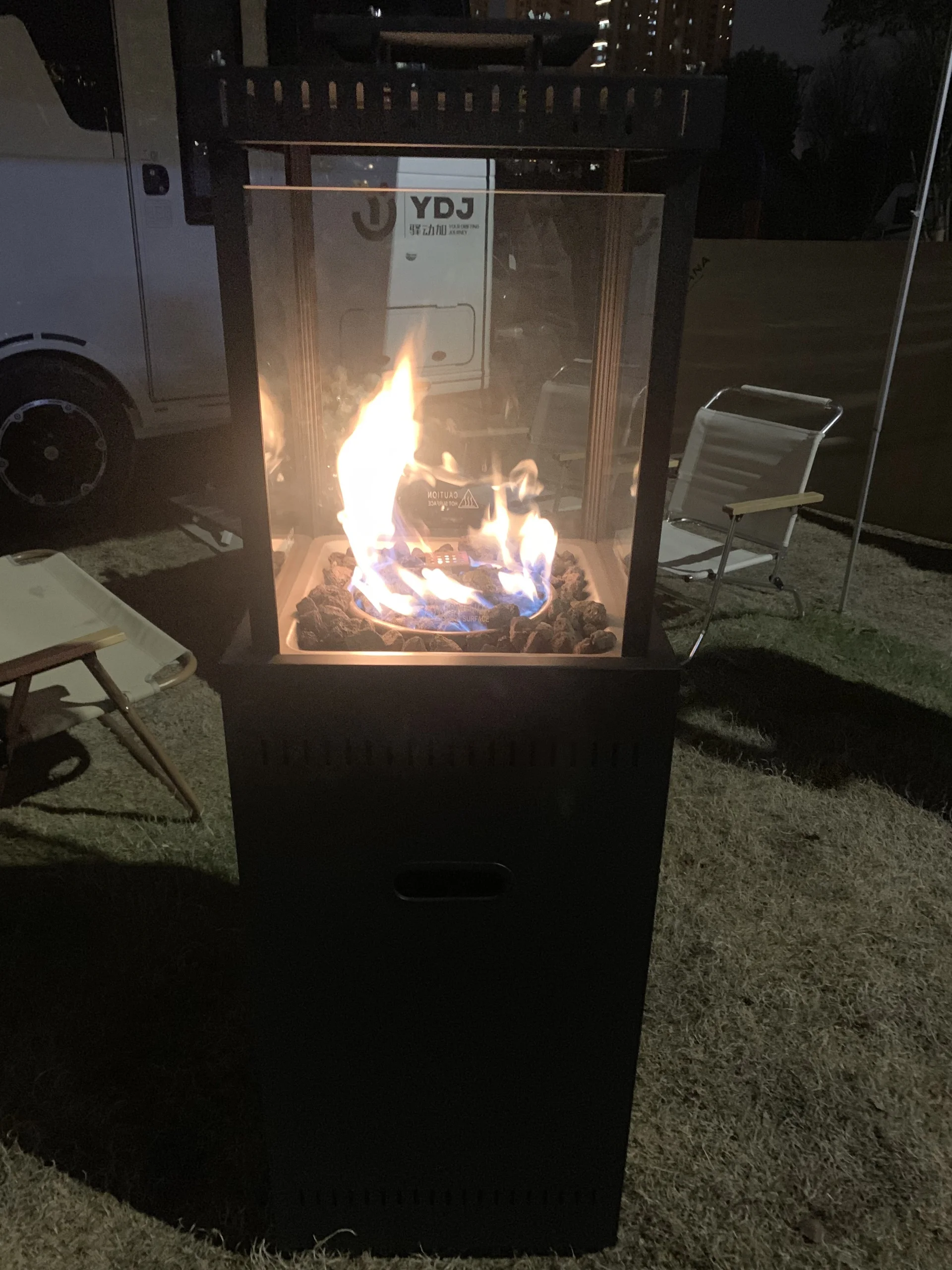 Gas Fireplace Fire Pit Gas Patio Gas Heaters Modern Garden Terrace Outdoor Iron Square Products De Invierno Con Calentador 30KG