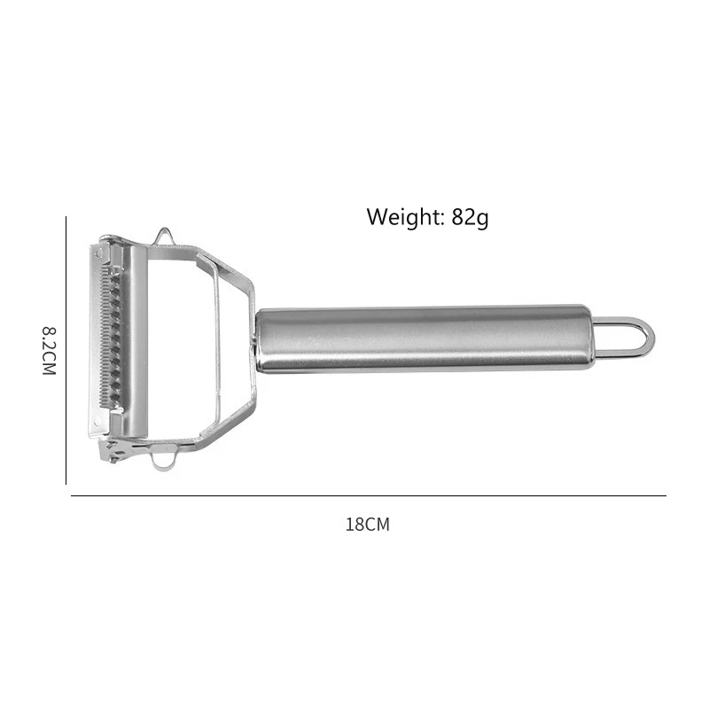 Multi-Purpose Stainless Steel Kitchen Gadget Julienne Peeler for Fruit and Vegetable Peeling for Cucumbers and Potatoes