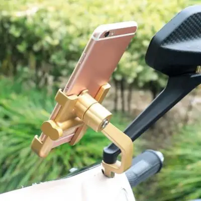 Deemount Phone Holder Bicycle Aluminum Alloy Mobile Phone Holder Riding Equipment Fixed Navigation Frame for All type Phone