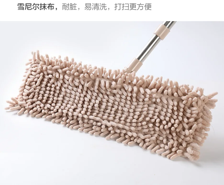 Microfiber chenille Folding Flat Mop,Adjustable Ceiling Cleaning Flat Mop With Telescopic Handle cleaning floor washable