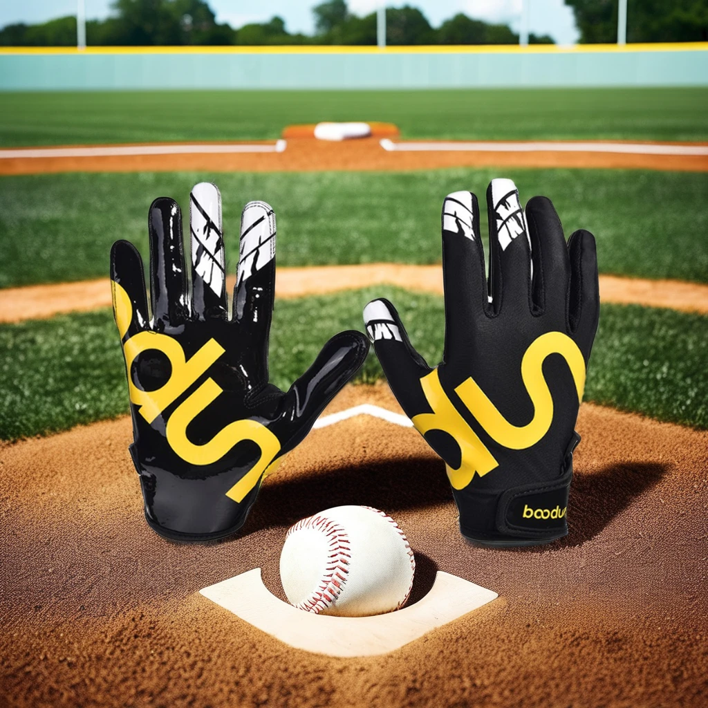 HBG 1073 Ready to Ship Adult Baseball gloves anti Sliding Mitt Outdoor Use Print Baseball Softball gloves