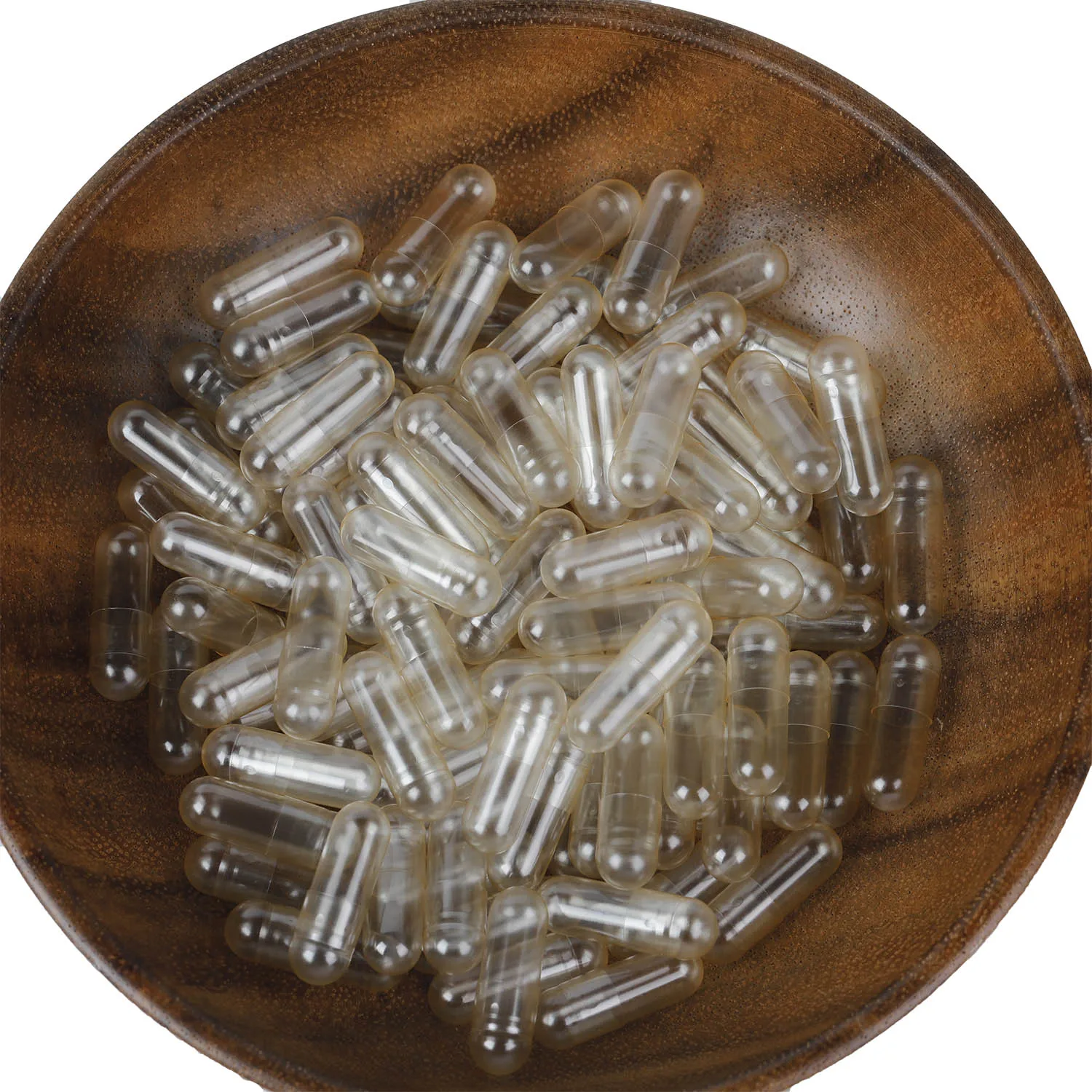 Empty gelatin Capsule shells white Transparent Clear capsules size1