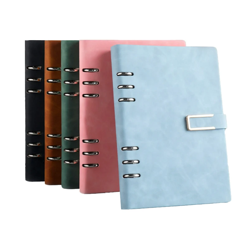 Factory direct sale price concessions high end simple pu leather custom printed leather notebook