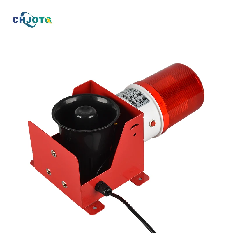 Smoke sensor Alarm warning light Industrial Horn Siren Emergency Light AC 220V Red LED Flashing Strobe Warning Lights