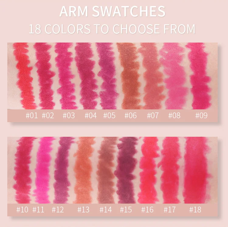 Crayon Pencil Lipstick Long Lasting Vegan Crayon Lipstick Waterproof Crayon Creamy Matte Nude Lip Liner Lipstick