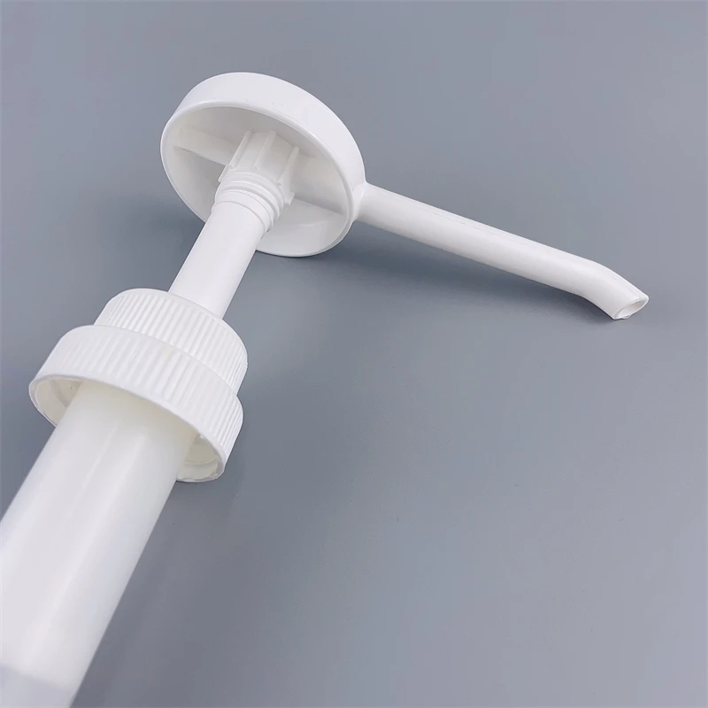 Free Sample 38/400 15 cc black white syrup pump plastic food sauce honey dispenser pump big dosage syrup pump