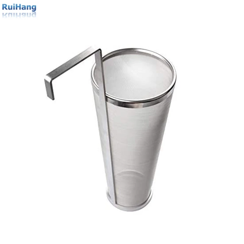 New listing Using Convenient design stainless steel beer mesh brewing dry garden grain filter soil sieve basket hopper