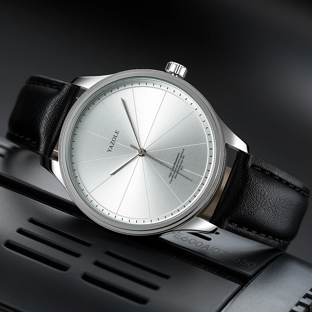 YAZOLE D 503 горячая распродажа Классические мужские часы на заказ все черные reloj водонепроницаемые Роскошные Кварцевые персонализированные наручные