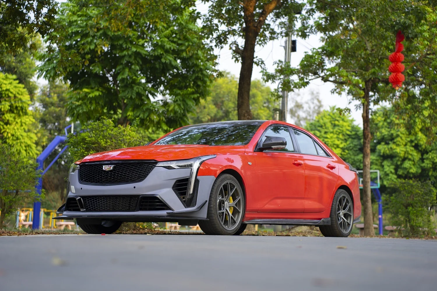 For new product 2020+ Auto Car Cadillac CT4 Blackwing Front Bumper Body Kits PP plastic