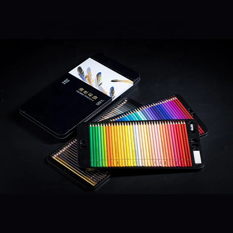 NYONI N8520-48 Pastel Color Customized Art Pencil Kit Colour Oil Based Colour Pencil 48 Color Pencils
