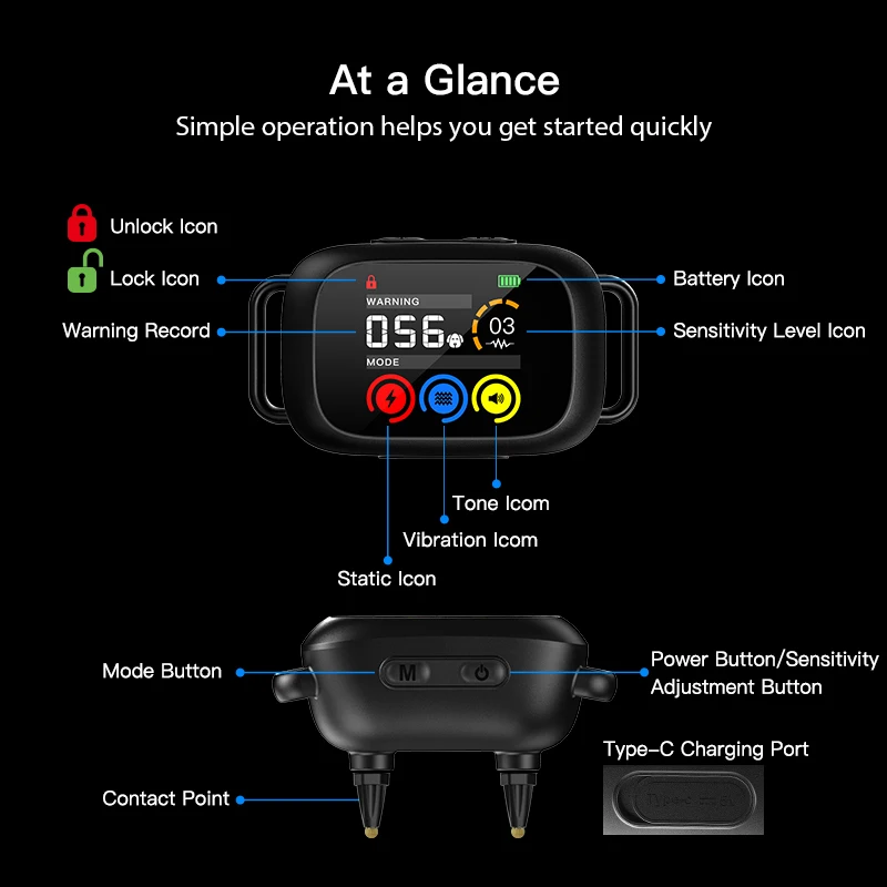 Customized Logo Automatic Barking Control No Bark Training Beep Vibration Adjustable Sensitivity Safe Shock Anti Barking Device