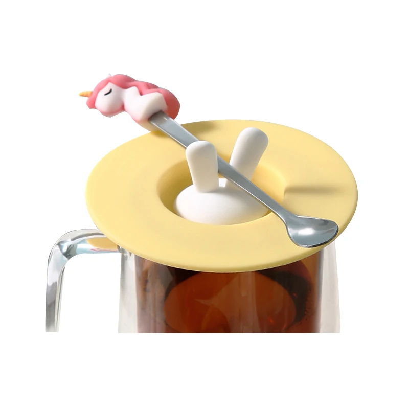 New Product Ideas Silicon Tea Cup Lid Cover Eco-friendly Reusable 10cm Coffee Mug Lids