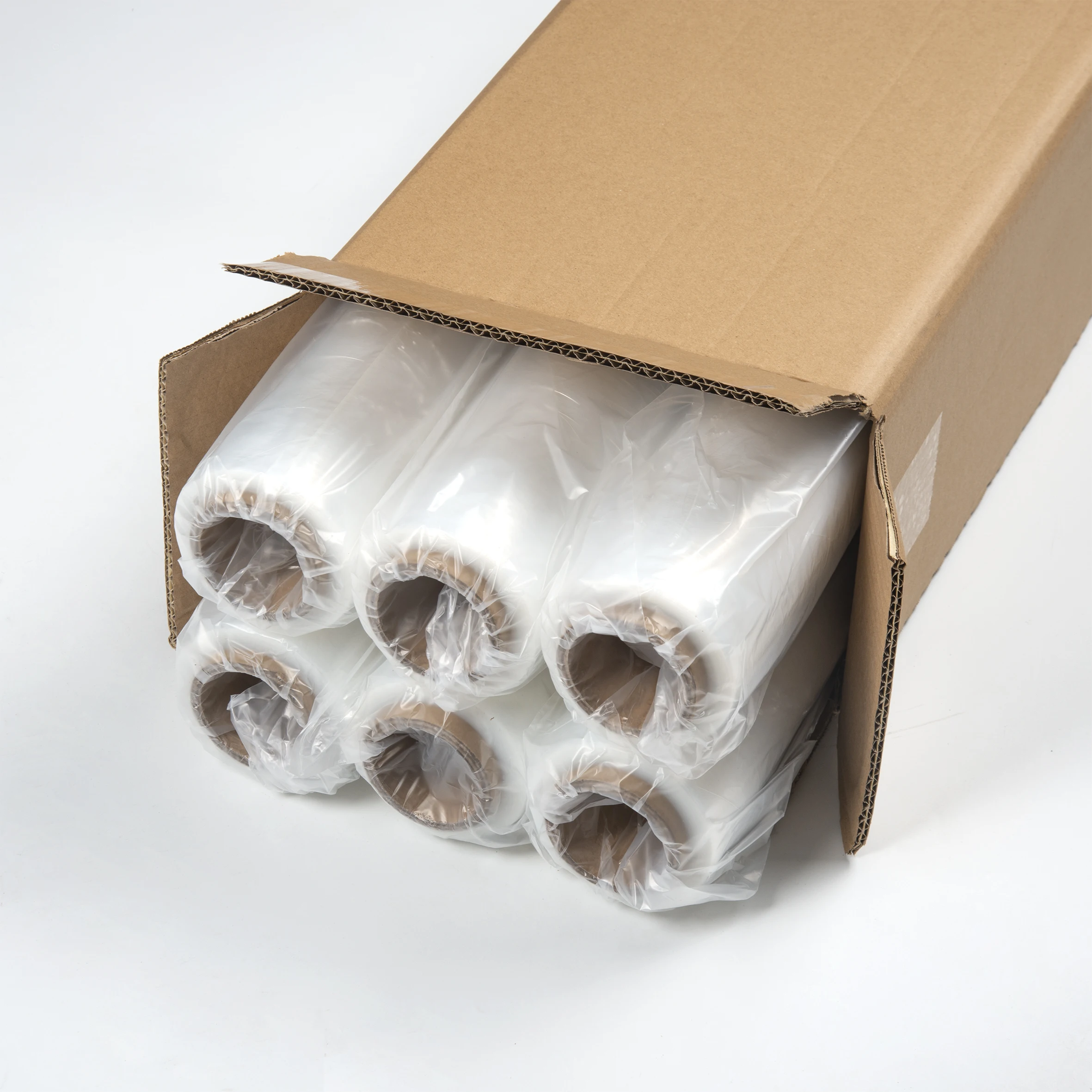 stretch film manufacture with machine usez hand use and jumbo roll opaque or clear