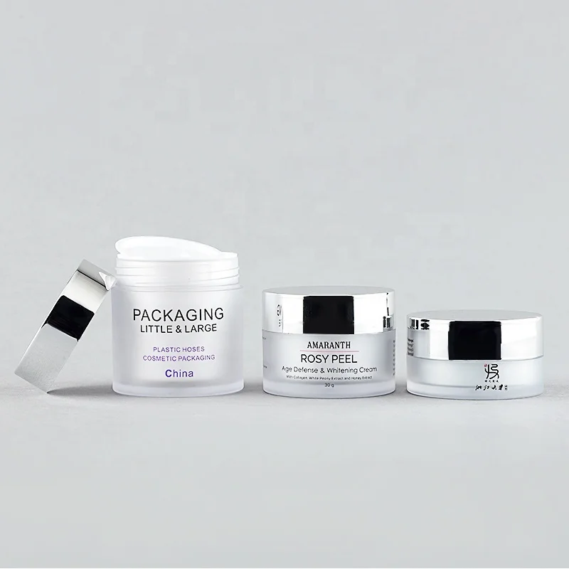 30ml 50ml 100ml 120ml Double wall Plastic PET bottle luxury Cosmetic Packaging Face Cream Container And Cosmetic