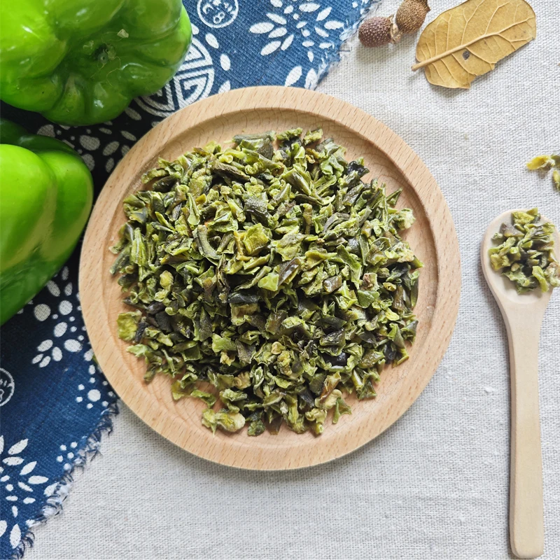 China factory for Dehydrated Green Bell Pepper 3x3mm with high quality