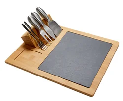 European-style Tableware Steak Bread Pizza Plate Bamboo Mini Slate Cheese Board