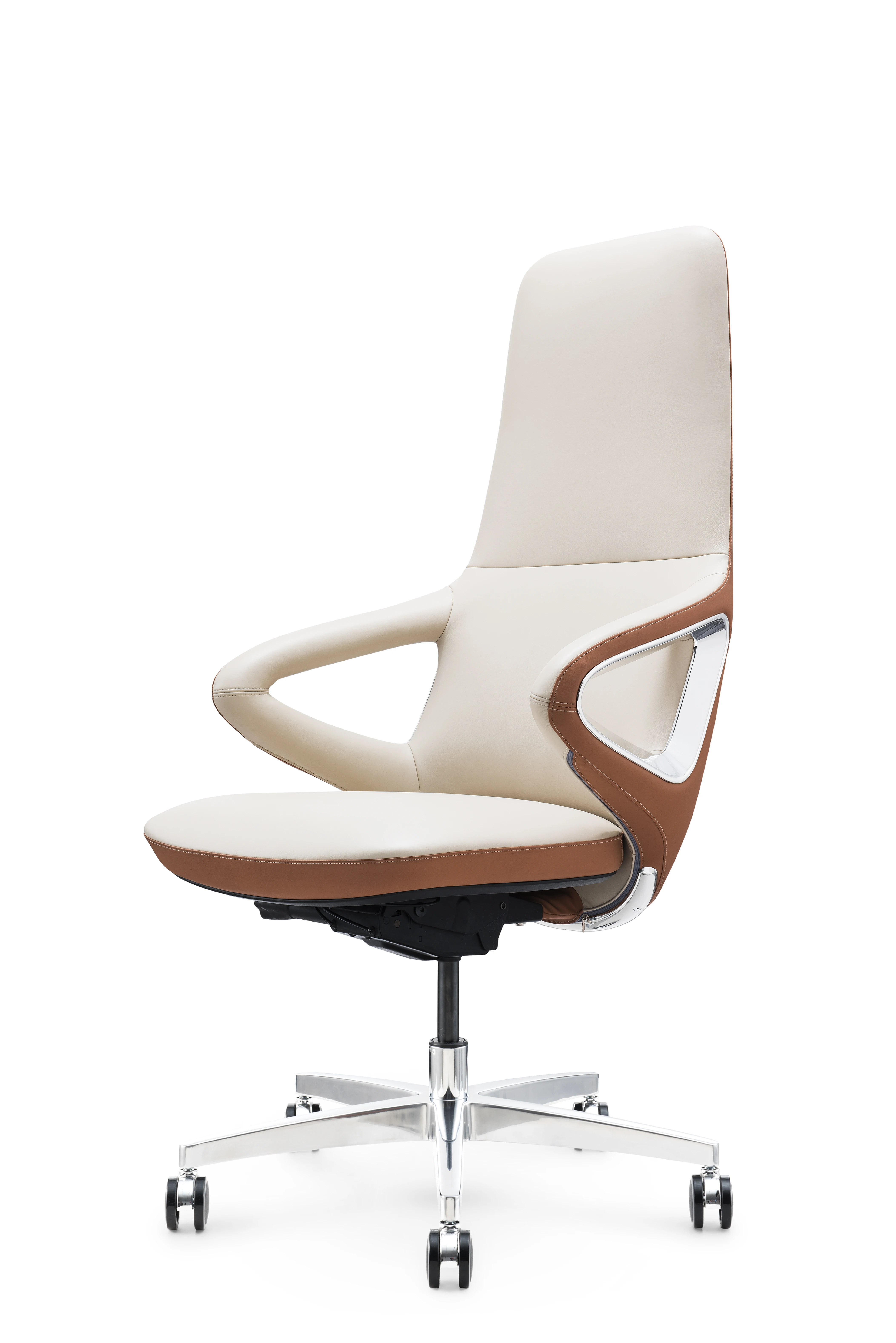 Ergonomics Office Chair Modern Boss Chair Design Leather Metal Foam Aluminium Revolving Lift Chair