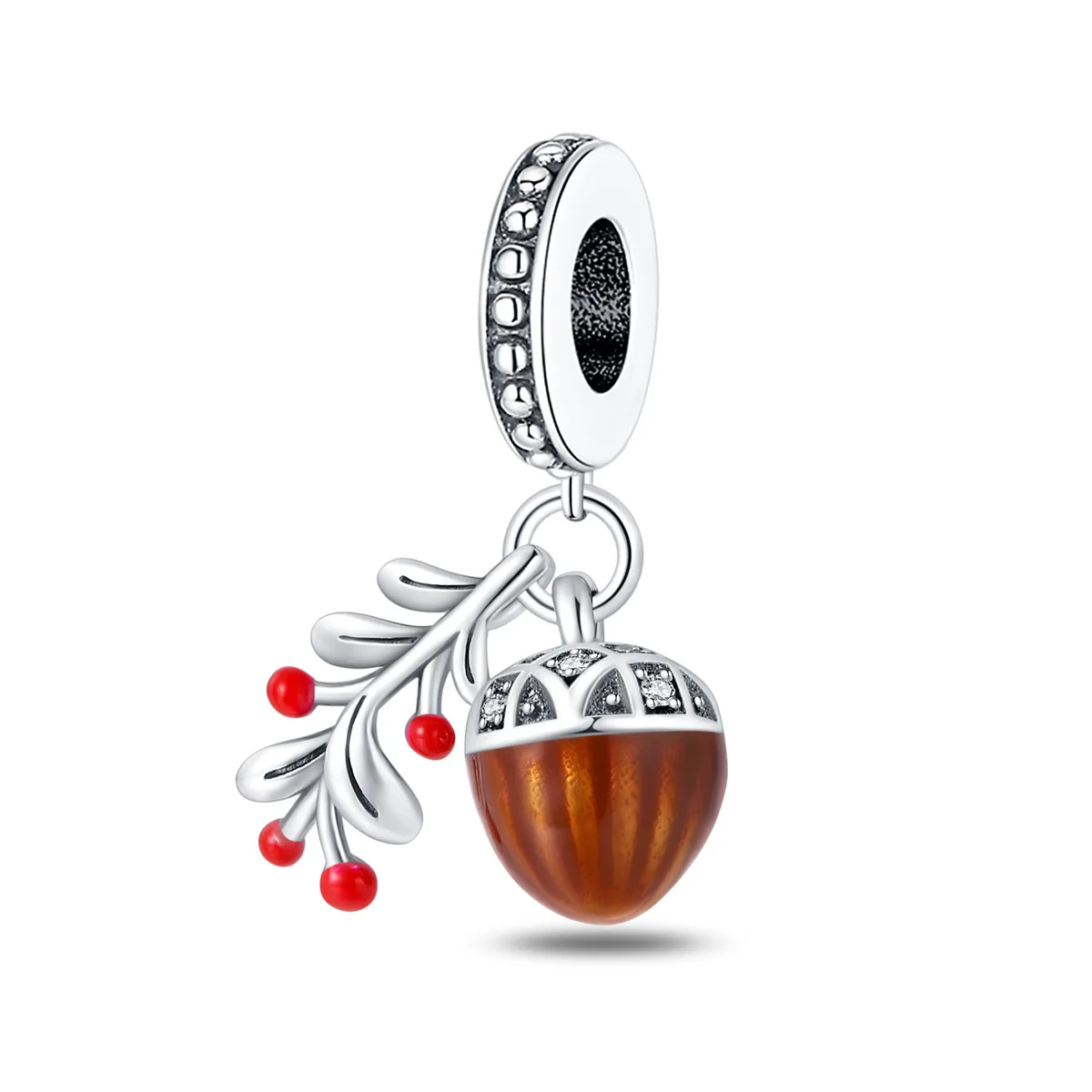 wholesale diy High Fairy tale magic 925 sterling silver necklace pendant charms Maple Leaf Autumn bead for jewelry making