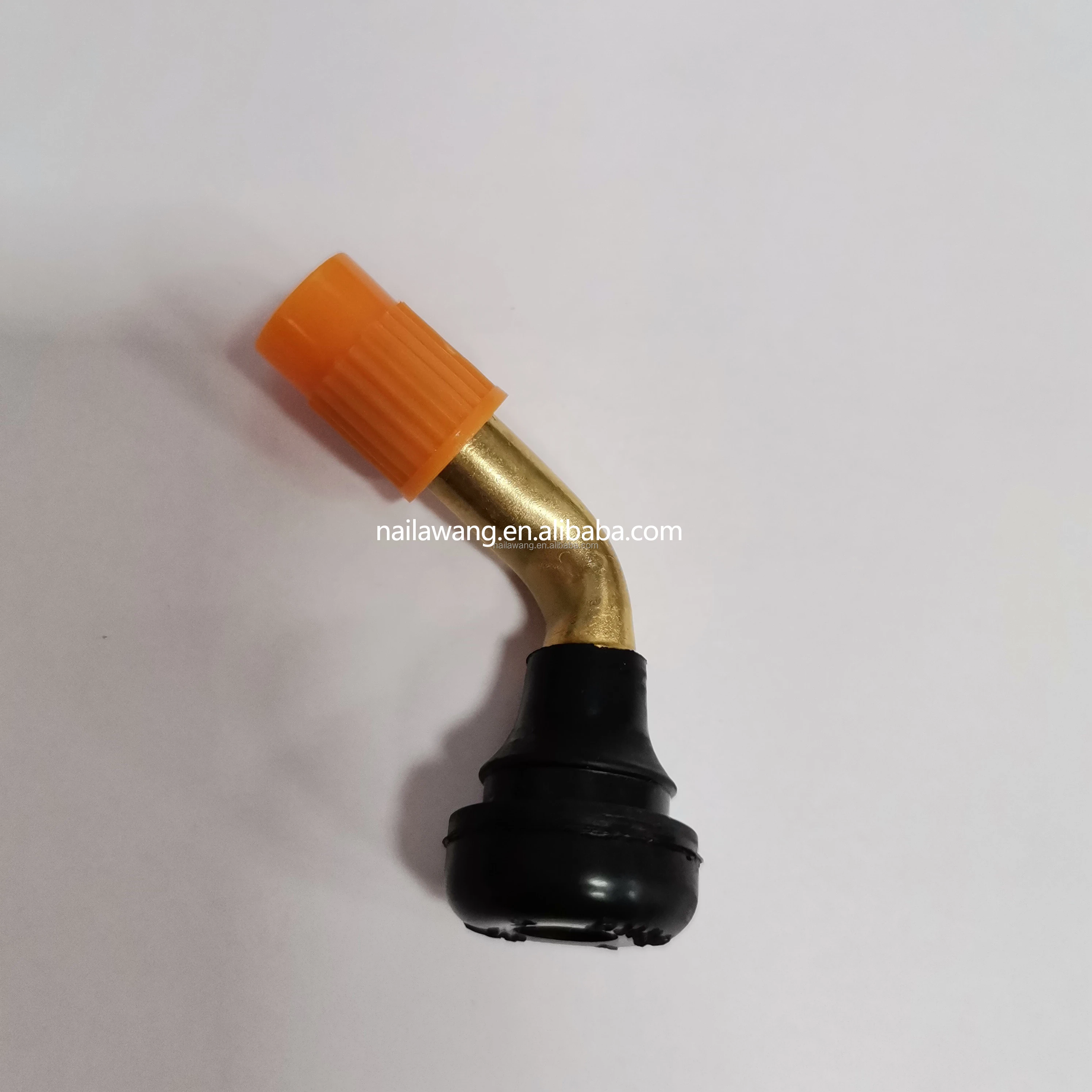 Universal Brass Stem Cap Rubber Tubeless 45 Degree PVR50 Tire Valve  for Electric Motorcycle Scooter