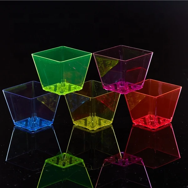 Reusable personalized wholesale ice cool solid colored acrylic person plastic cup plastic drinking glass