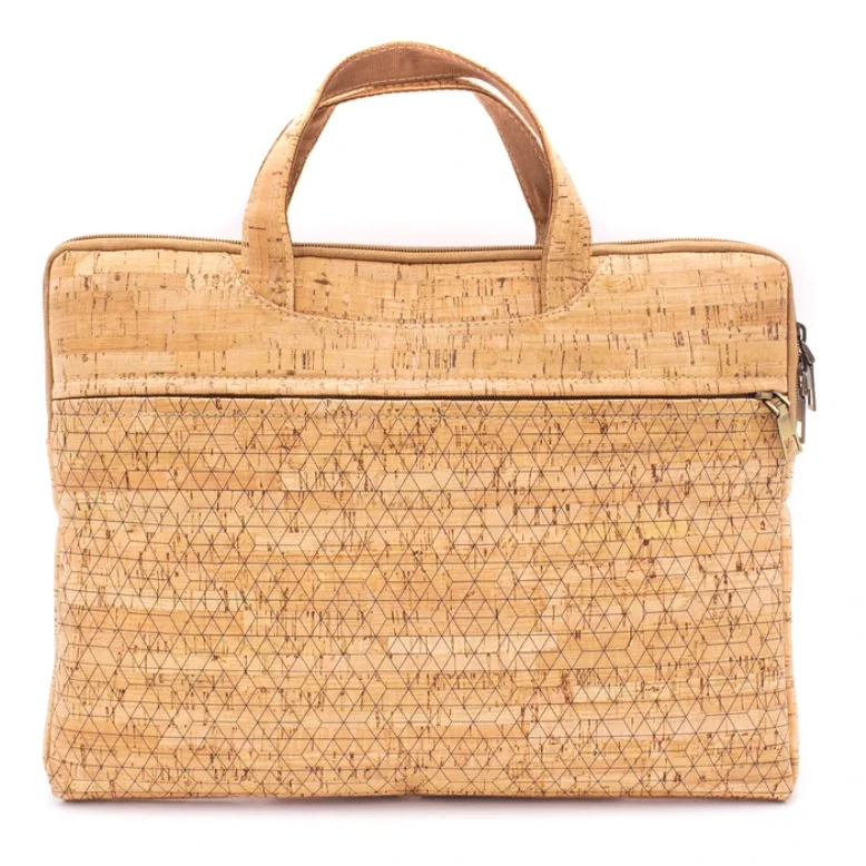 100% Vegan Natural cork Laptop Bag Briefcase for Men