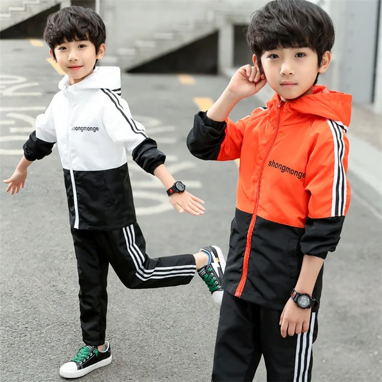 AS-462B 2017 Spring Children Wear Cotton Casual Tracksuits Kids Clothing Sets Teenager Clothes Sports 2 Pieces Suit Children Set