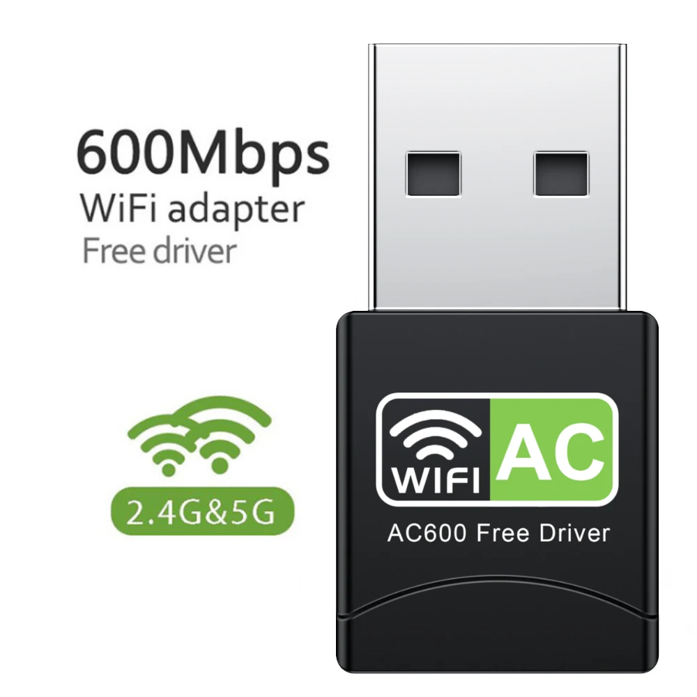 600Mbps AC dual band Wireless usb adapter Free Driver	600mbps wifi adapter wifi antenna for pc adapter 600mbps usb pc laptop