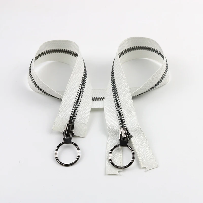 Хорошая цена Прямая поставка с завода #3 #5 #7 #8 Индивидуальные и оптовые двухсторонние Металлические молнии
