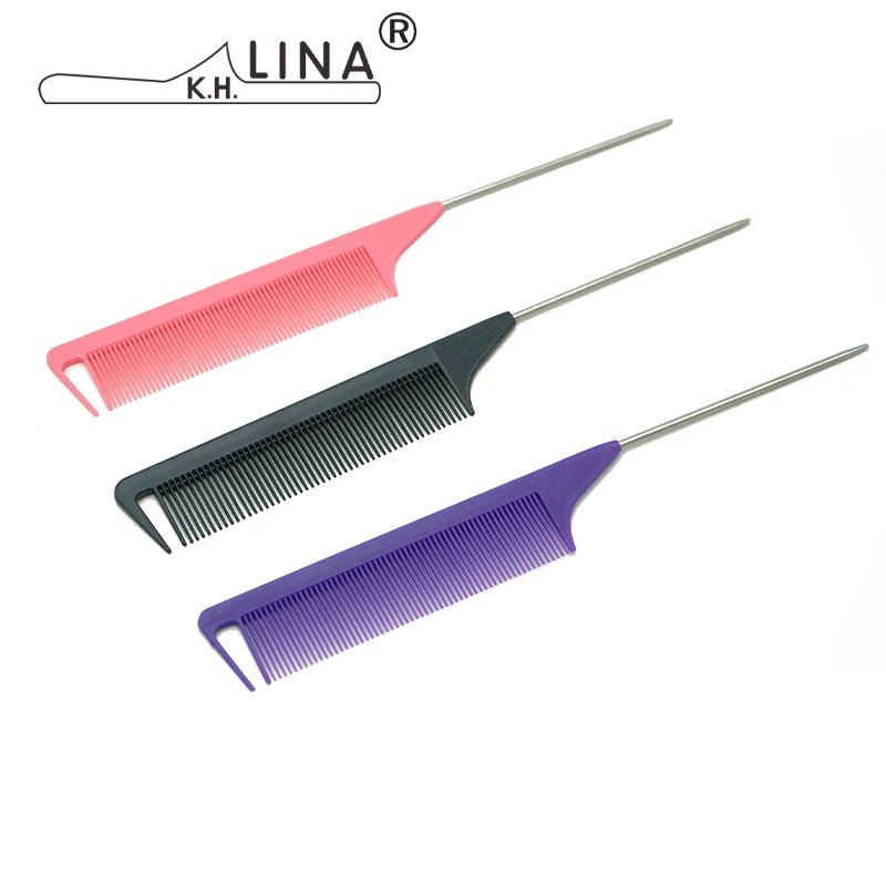 High Quality Carbon Fiber Hair Highlight Comb Curved Rat Tail Comb Barber Combs For Fades