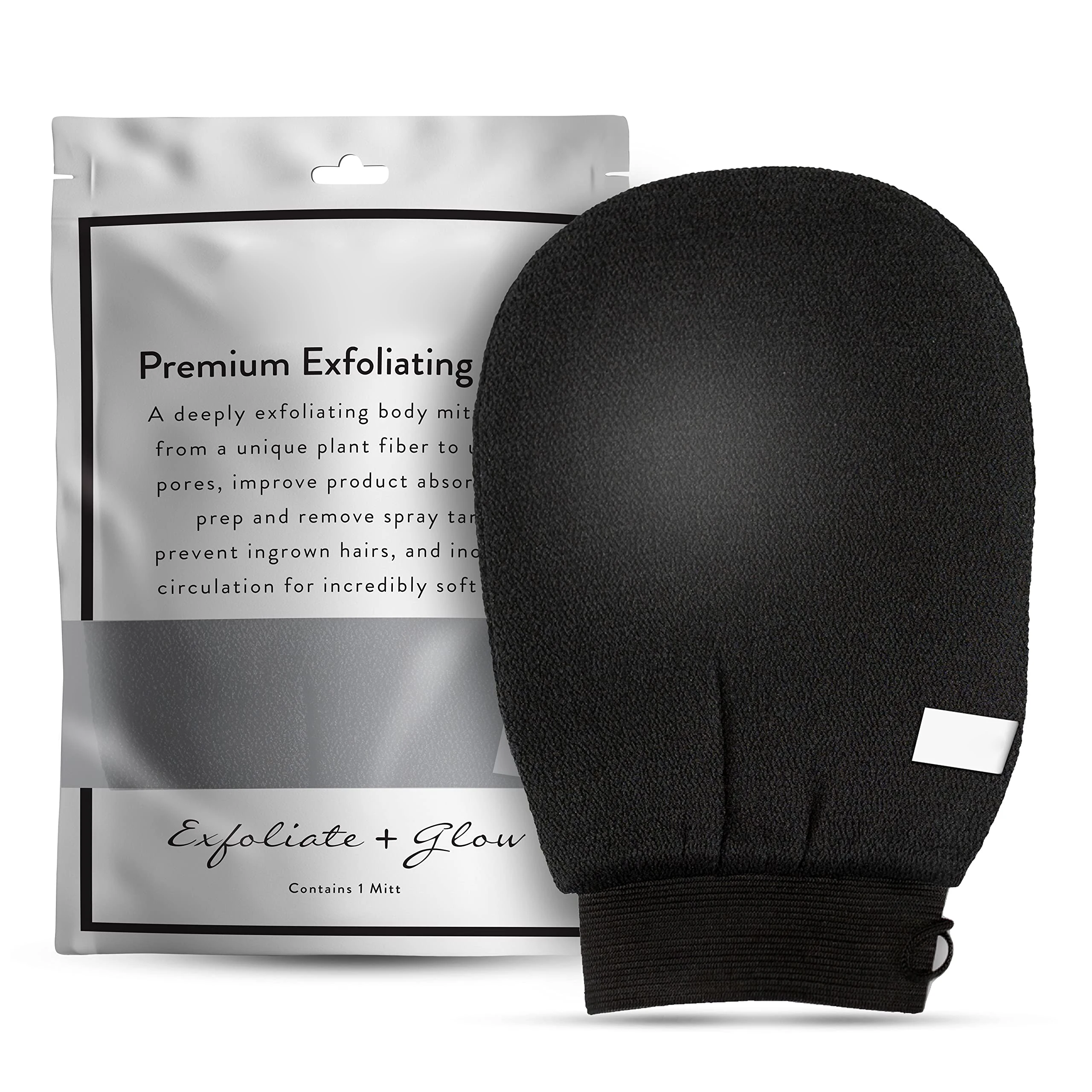 Skin Care Original Premium 100% Vegan 2PC Exfoliating Mitt for Body Scrub Glove