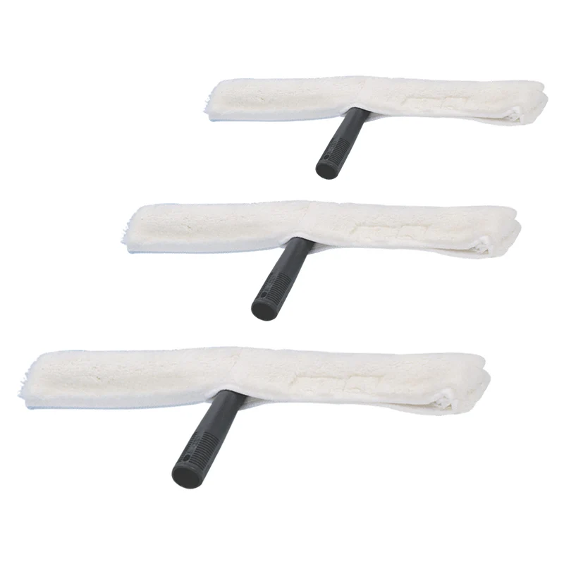 Multifunctional T-bar plastic window wiper and glass wiper replaceable microfiber dust collector