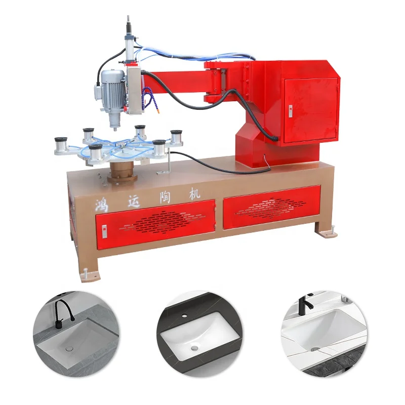 Integrated basin high quality surface electric dustless servo control edge floor grinder polisher polishing machine