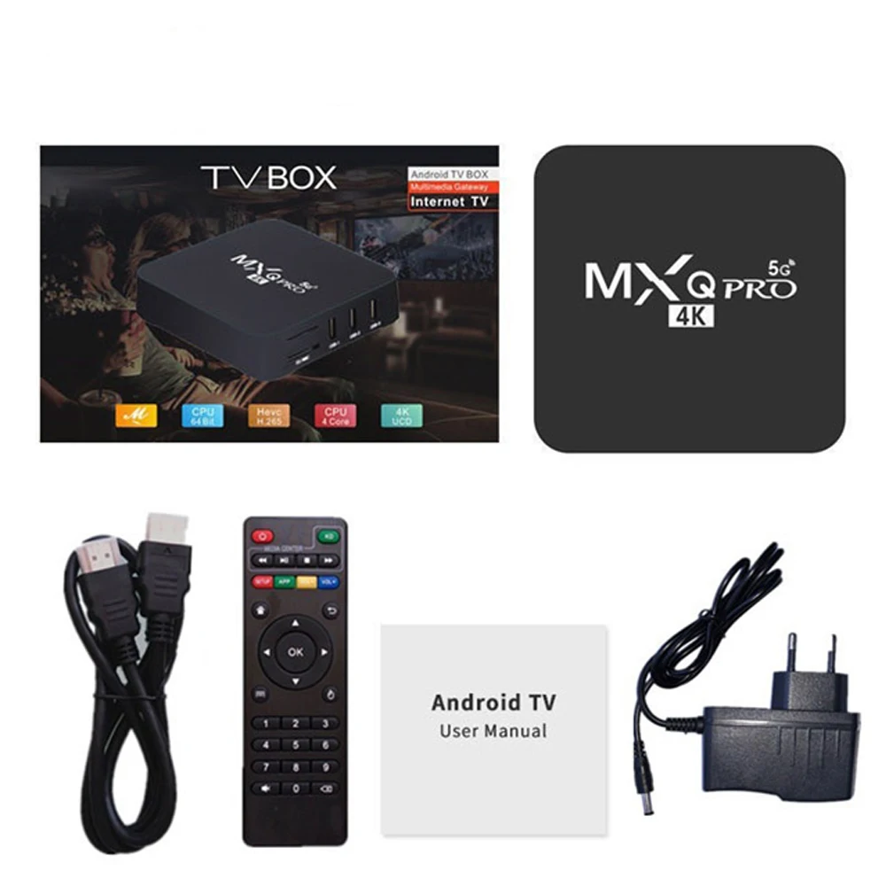 MX Q pro 4K 5G 128g Android TV Box 10 2 4/5G WiFi cromecast Media Player IPTV tv