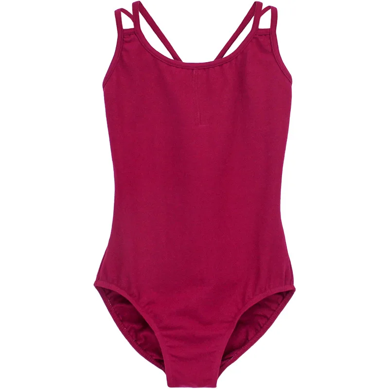 Professional ballet practice clothes double halter big back jumpsuit female form training clothes gymnastics clothing