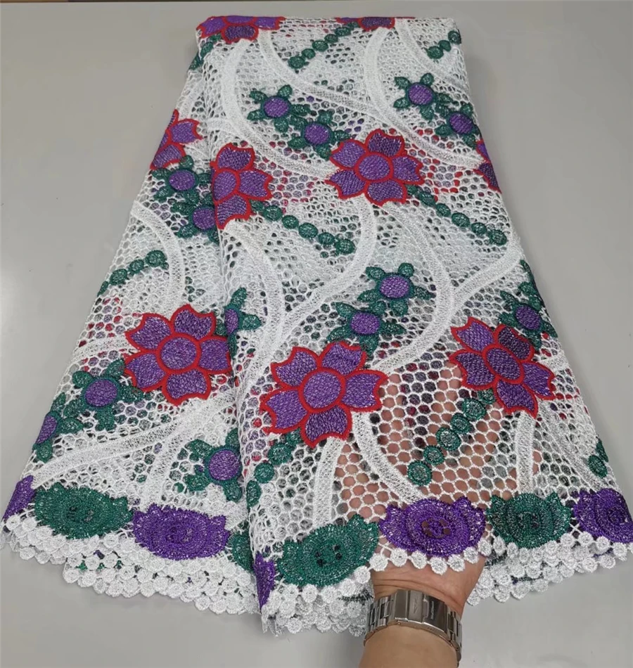 Best selling multi color guipure lace high quality guipure lace guipure cord lace for women