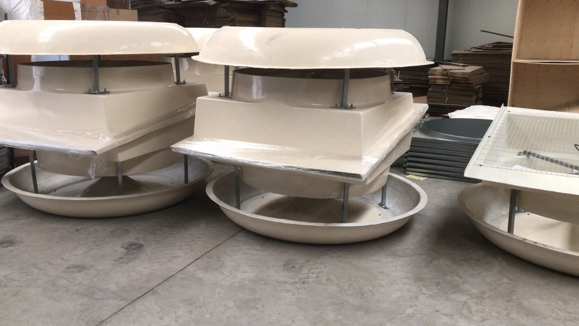 1060/1460 with Large Air Volume FRP Rooftop Ventilation Fan Industrial Roof Exhaust Fan AC Fiberglass Axial Flow Fans 2 Years