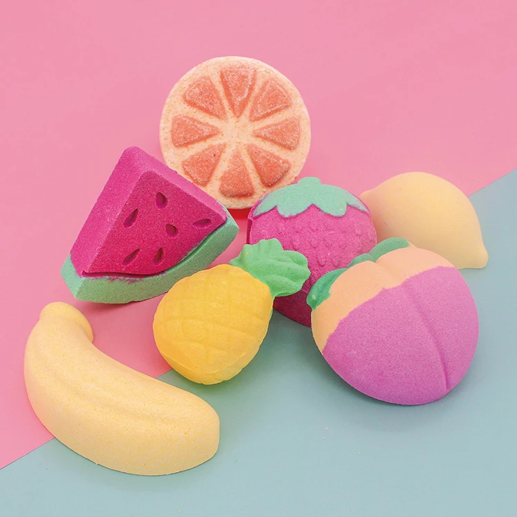Custom shape Cute Organic Bubble l Vegan Bomb Bar Private Label Fizzers Bath