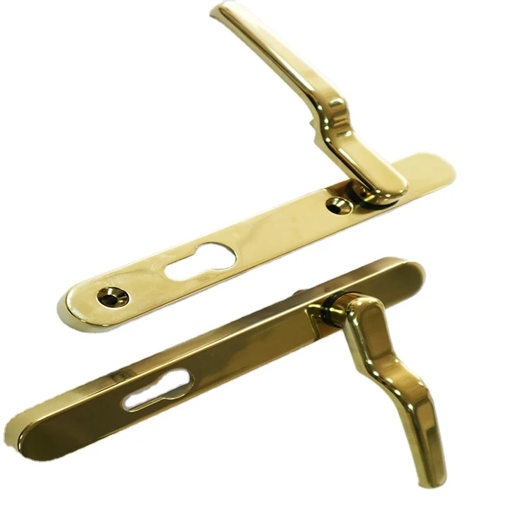 Chinese Factory OEM high quality PVD aluminum inner gold plated door handle