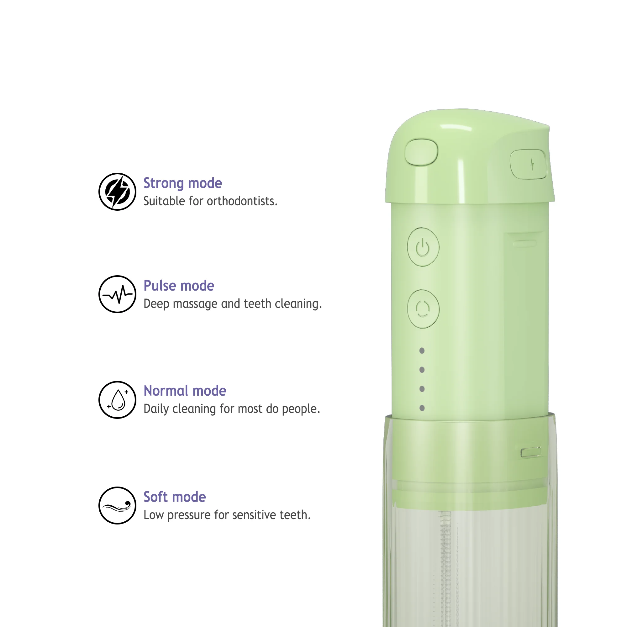 Free sample Portable Foldable Water Flosser Teeth Cleaning Private Label Rechargeable Cordless Electric Dental Oral Irrigator