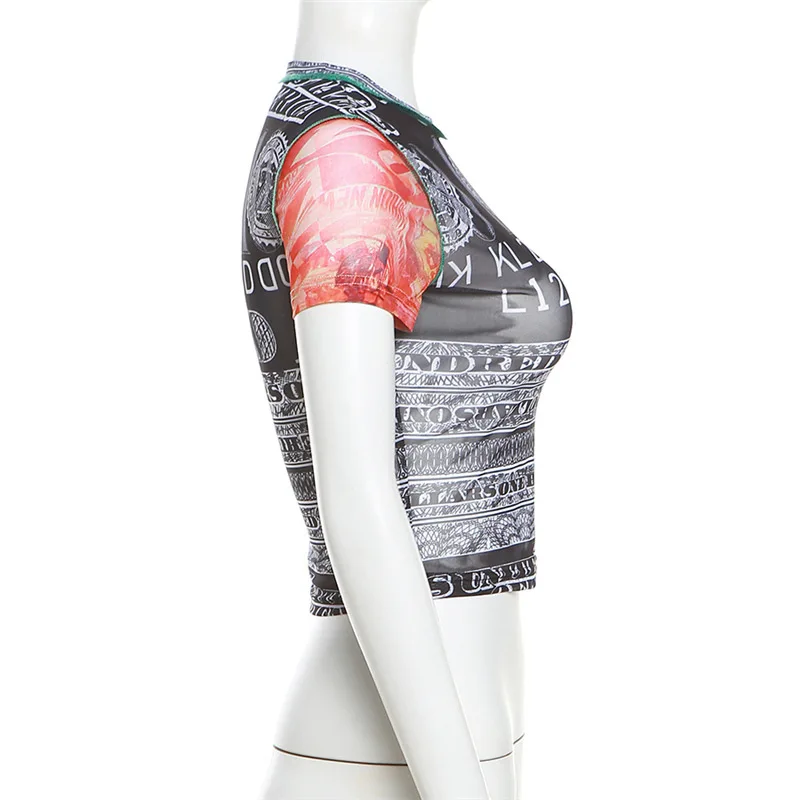 DGX040319 Professional Shirts For Women crop Top summer Shirt with high quality