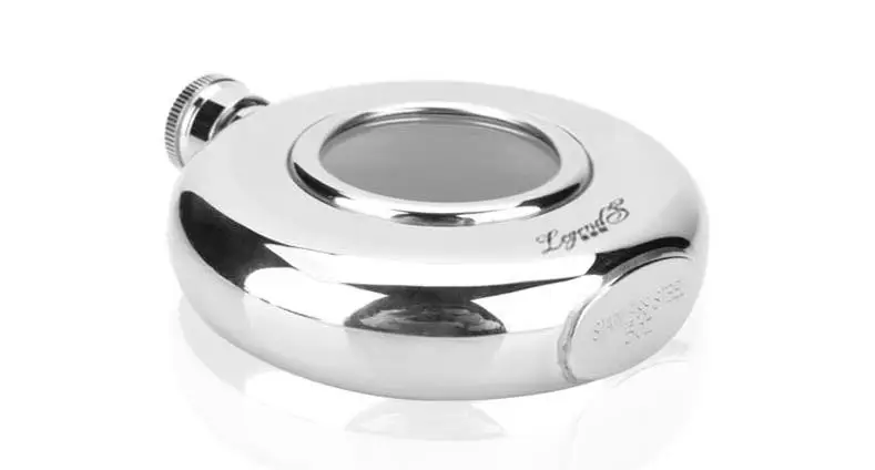 DORLIONA Round Stainless Steel Wine Pot Whisky Hip Flask wine bottle Flagons Outdoor