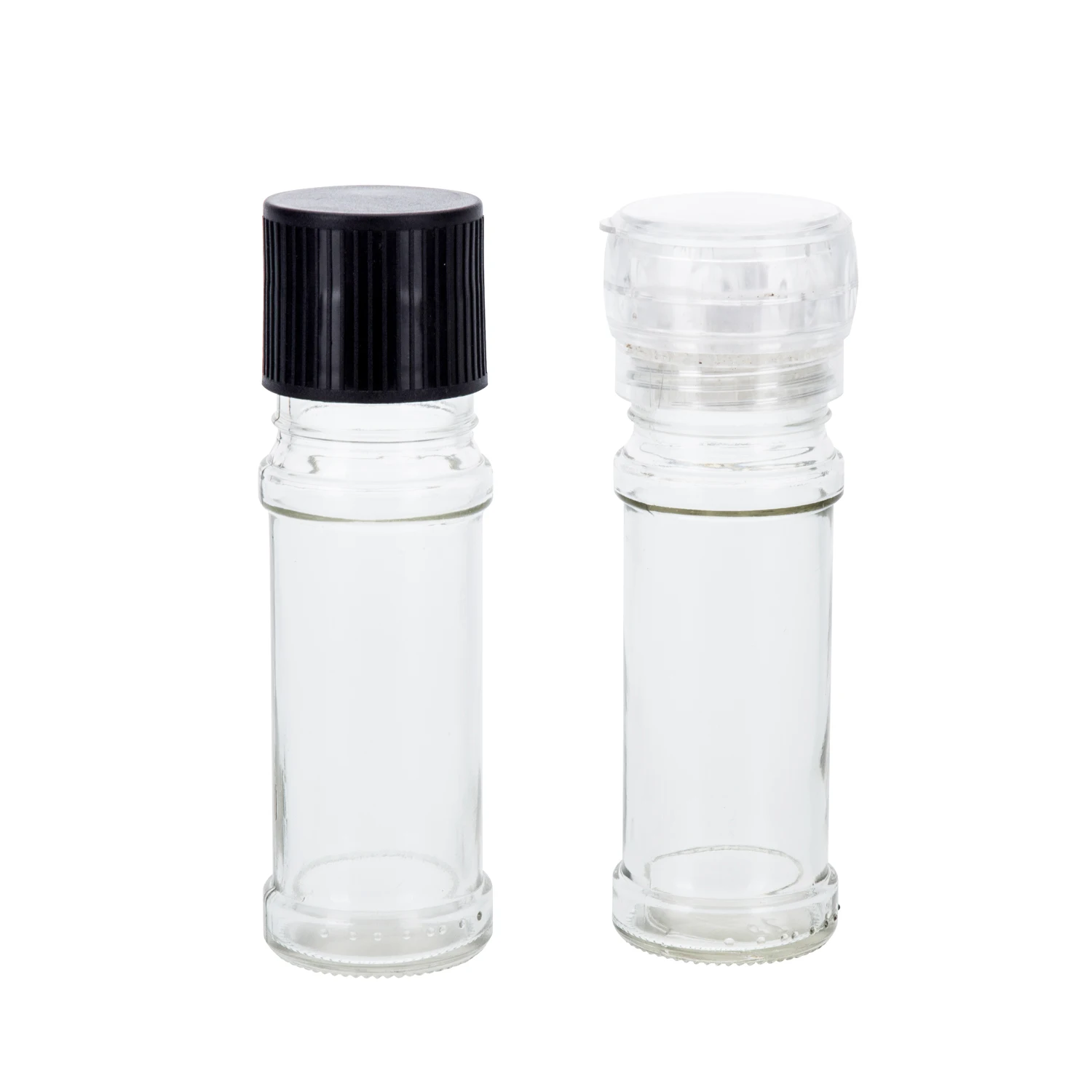 Wholesale Factory Price 92ml 110ml 100ml spice pepper sauce glass bottle with stainless steel lid and plastic insert