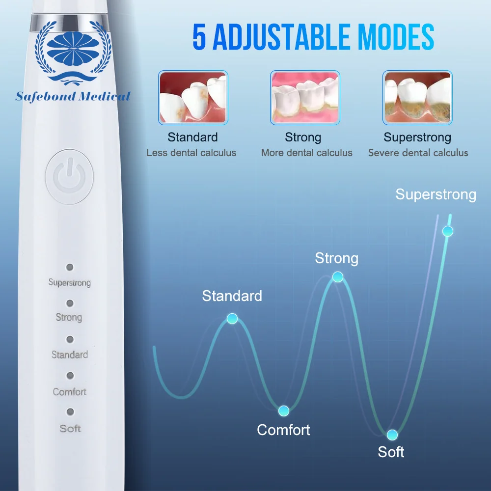 Household electric dental scaler portable six-in-one oral cleaning kit